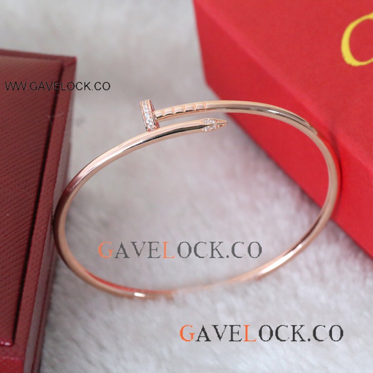 Best Cartier Elastic Nail bracelet - Narrow Model - Diamonds Best Cartier Elastic Nail bracelet - Narrow Model - Diamonds